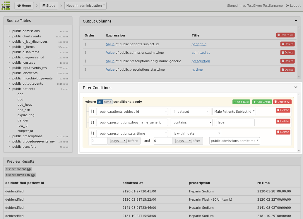 QueryBuilder - Query - Filter Conditions