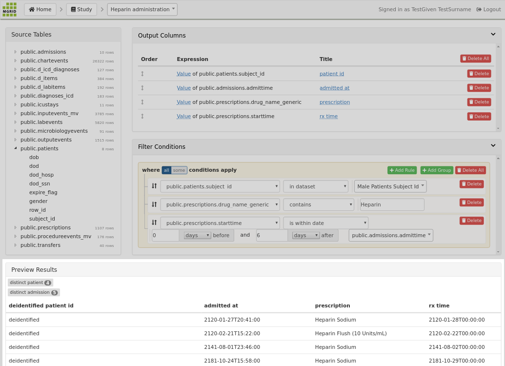 QueryBuilder - Query - Preview Results